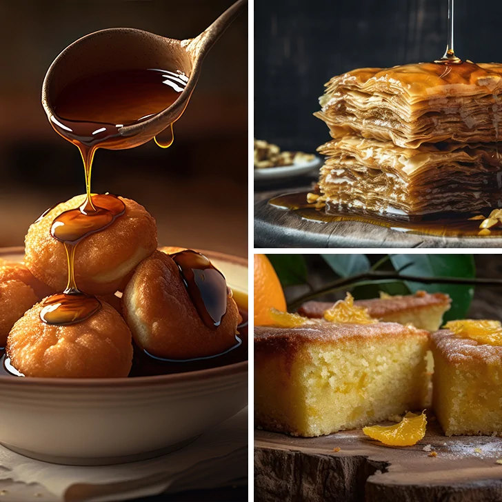 Greek Sweet Traditions: Dessert AI Image Bundle | High-Res Stock JPG