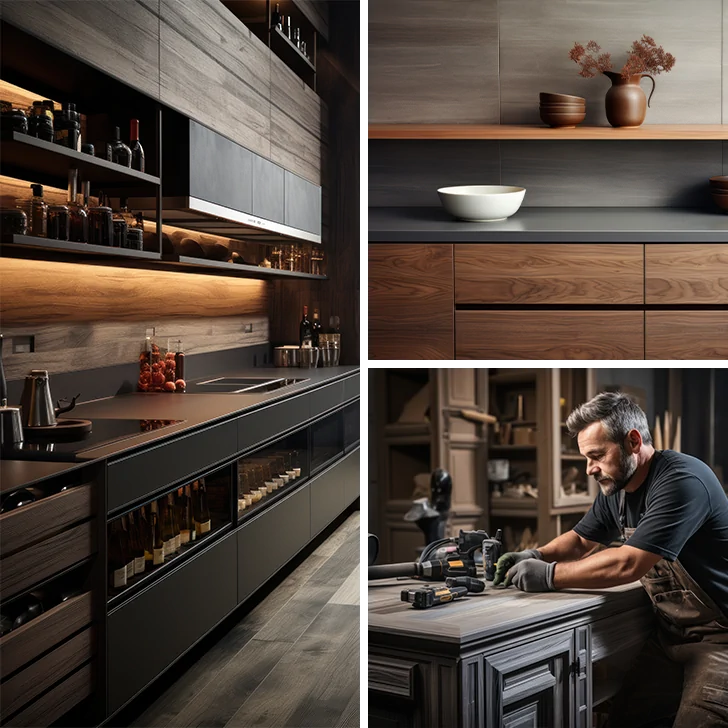 Modern Kitchen Design & Craftsmanship AI Image Bundle | Luxury Interiors