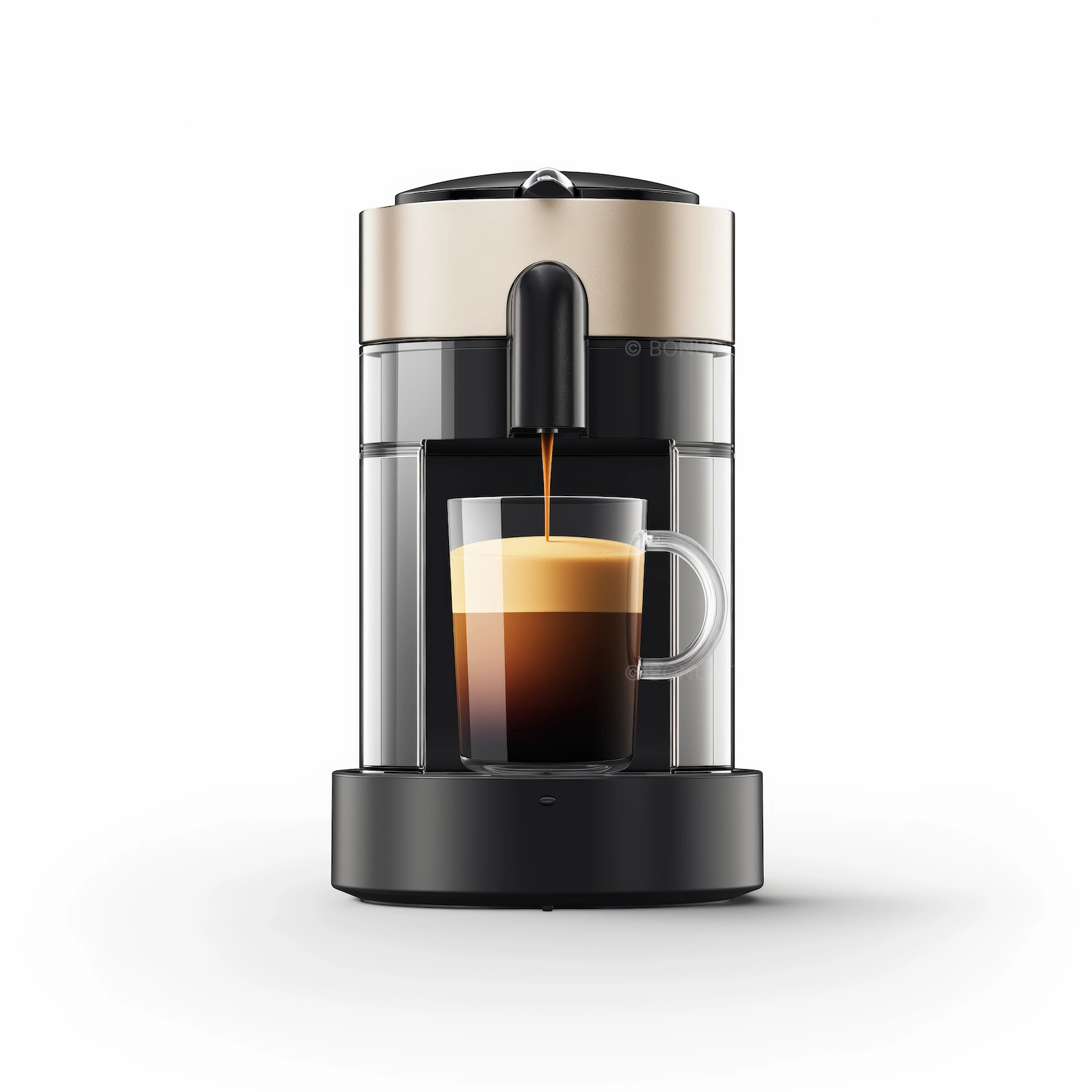 Coffee Maker Pouring Coffee into Cup | Dynamic AI Beverage Image