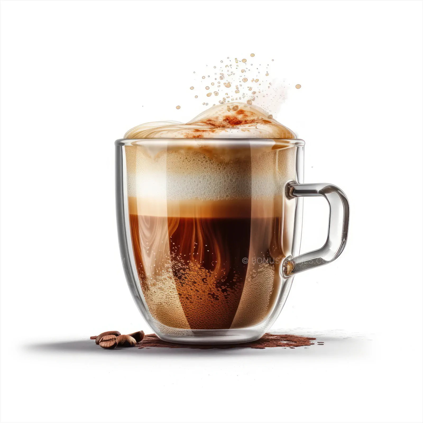 Cup of Coffee with Overflowing Foam | Rich Barista AI Generated Image