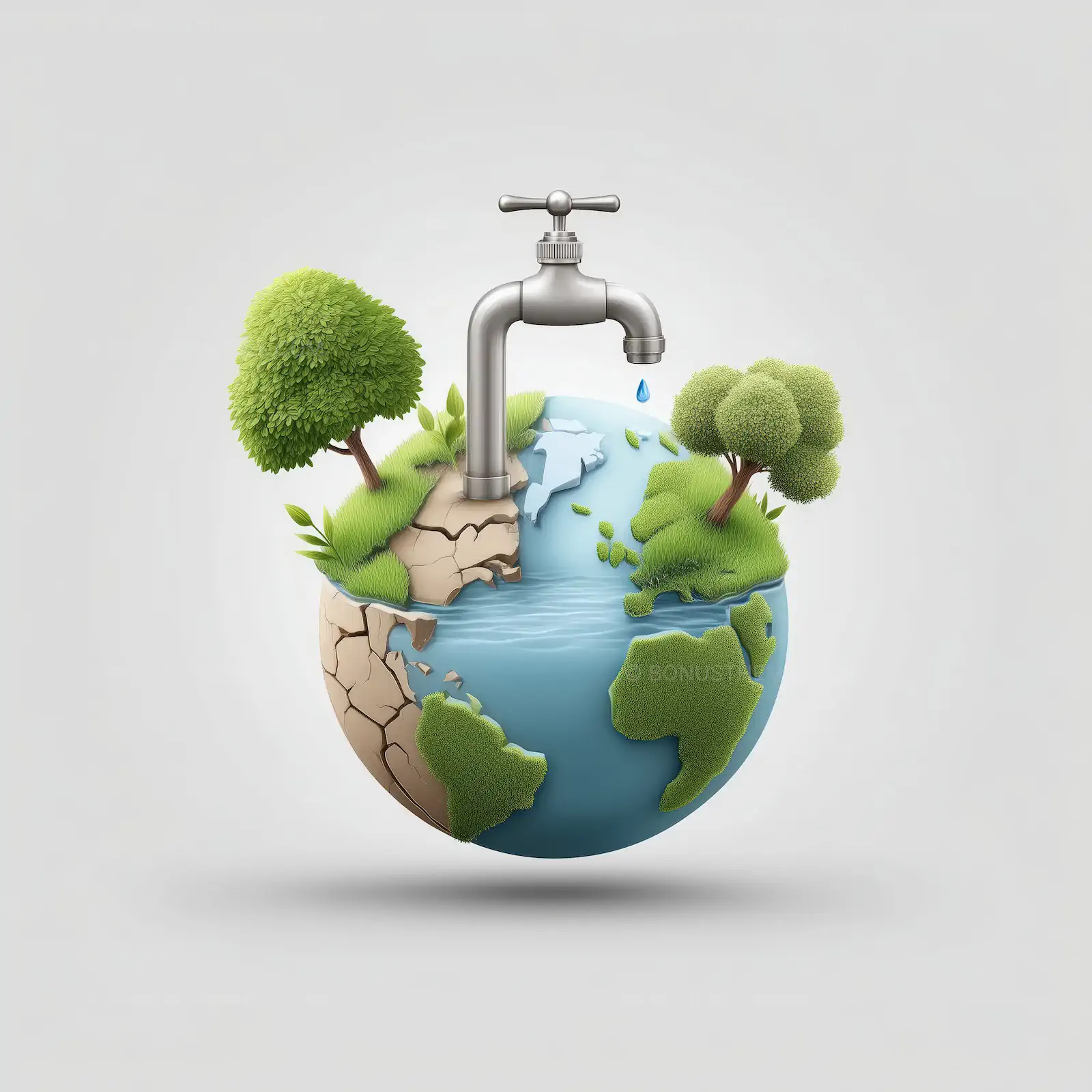 Earth Water Scarcity & Global Warming Concept | Powerful AI Environmental Visual