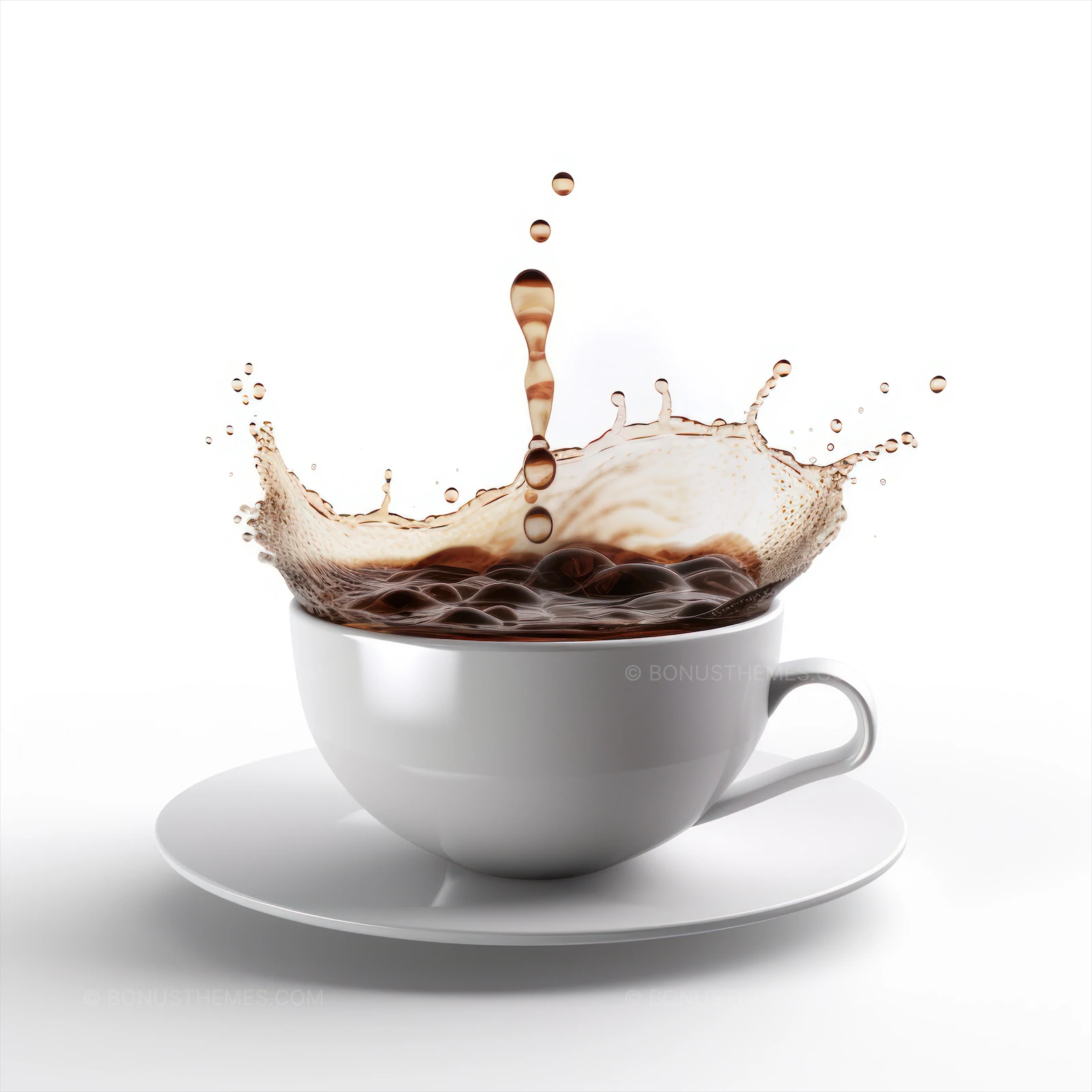 Cup of Fresh Costa Rican Coffee with Steam | Premium AI Generated Coffee Art Visual
