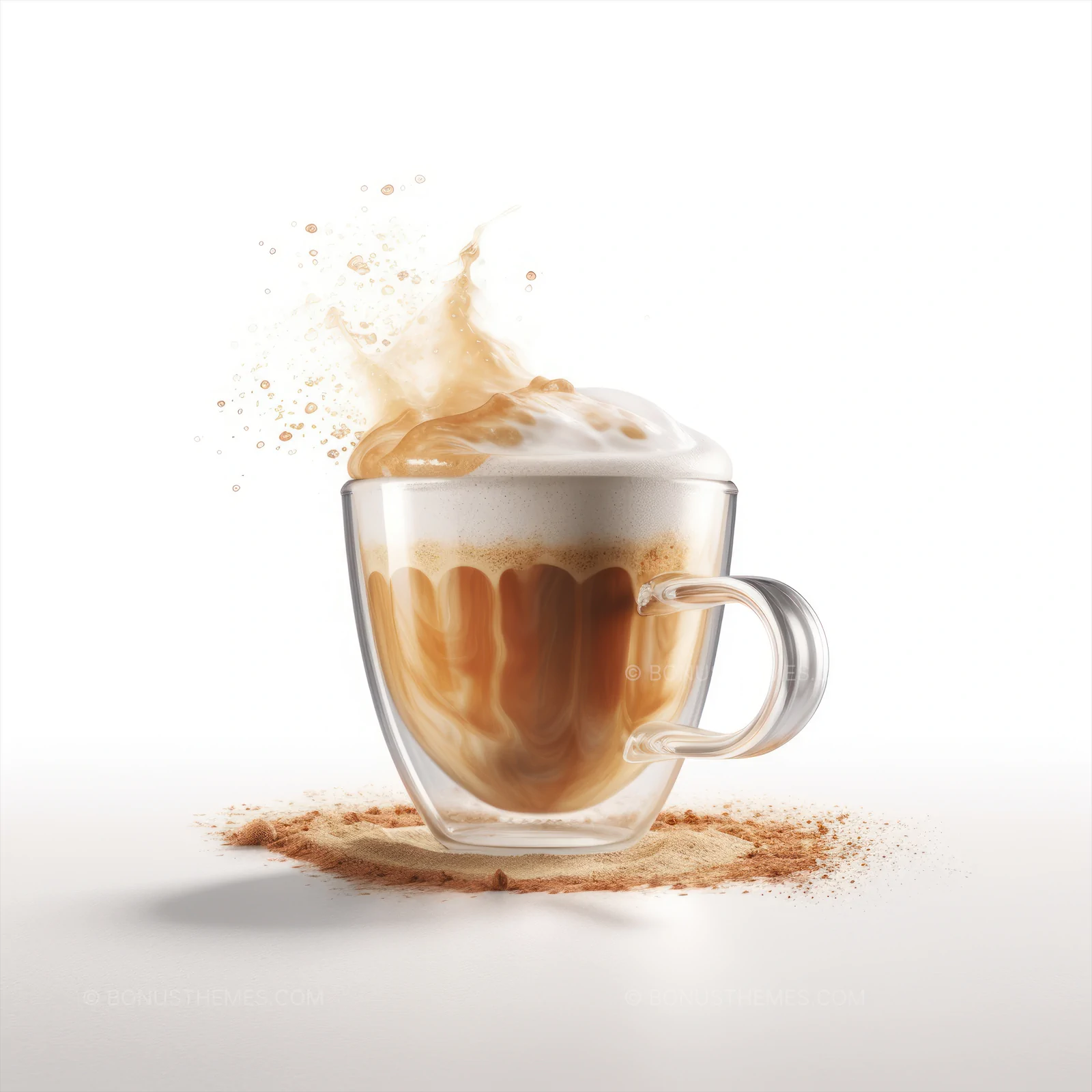 Creamy Cup of Freshly Made Latte Coffee | Professional AI Generated Morning Beverage Image