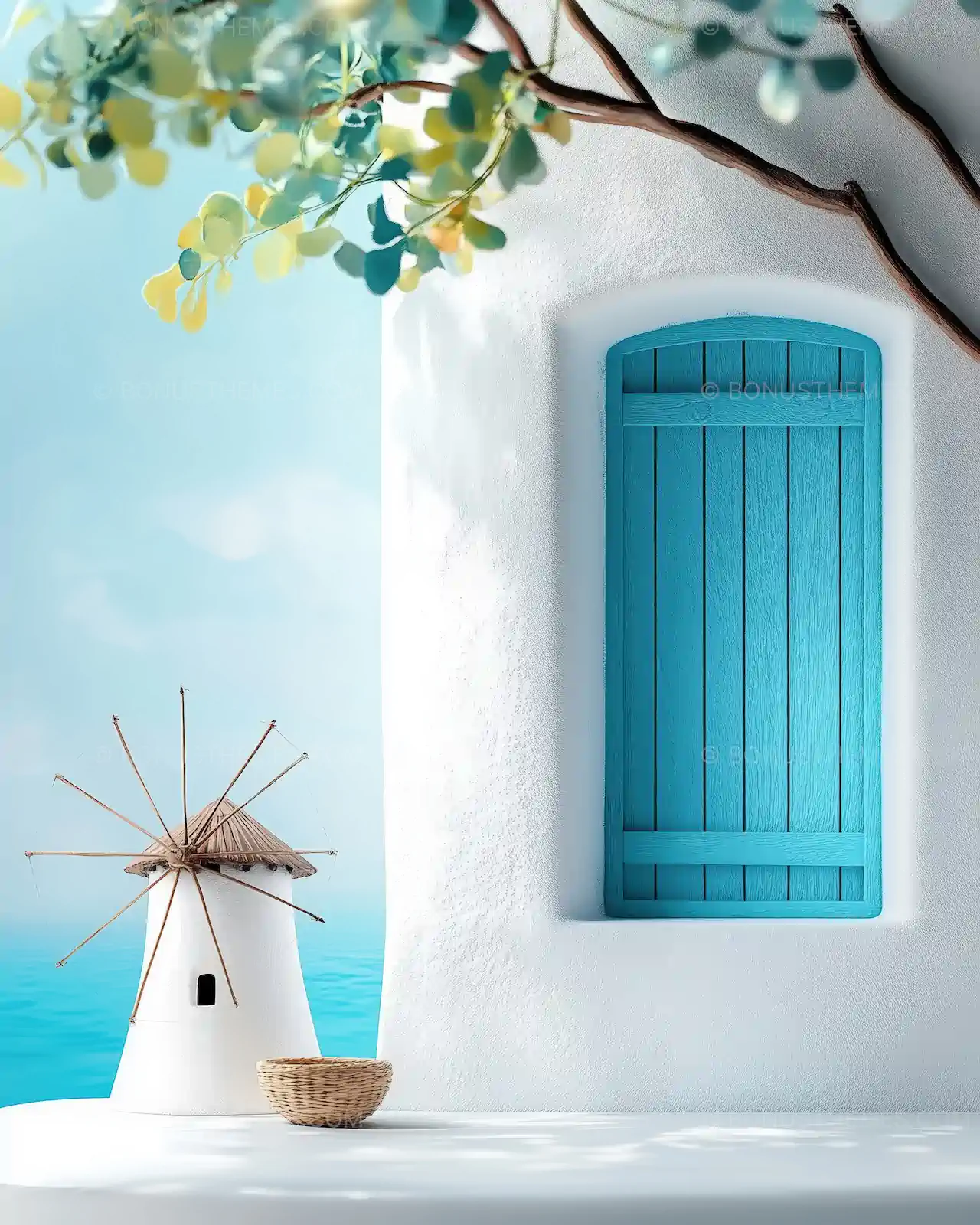 Greek Island Santorini Aesthetic | Mediterranean Summer AI Generated Lifestyle Image