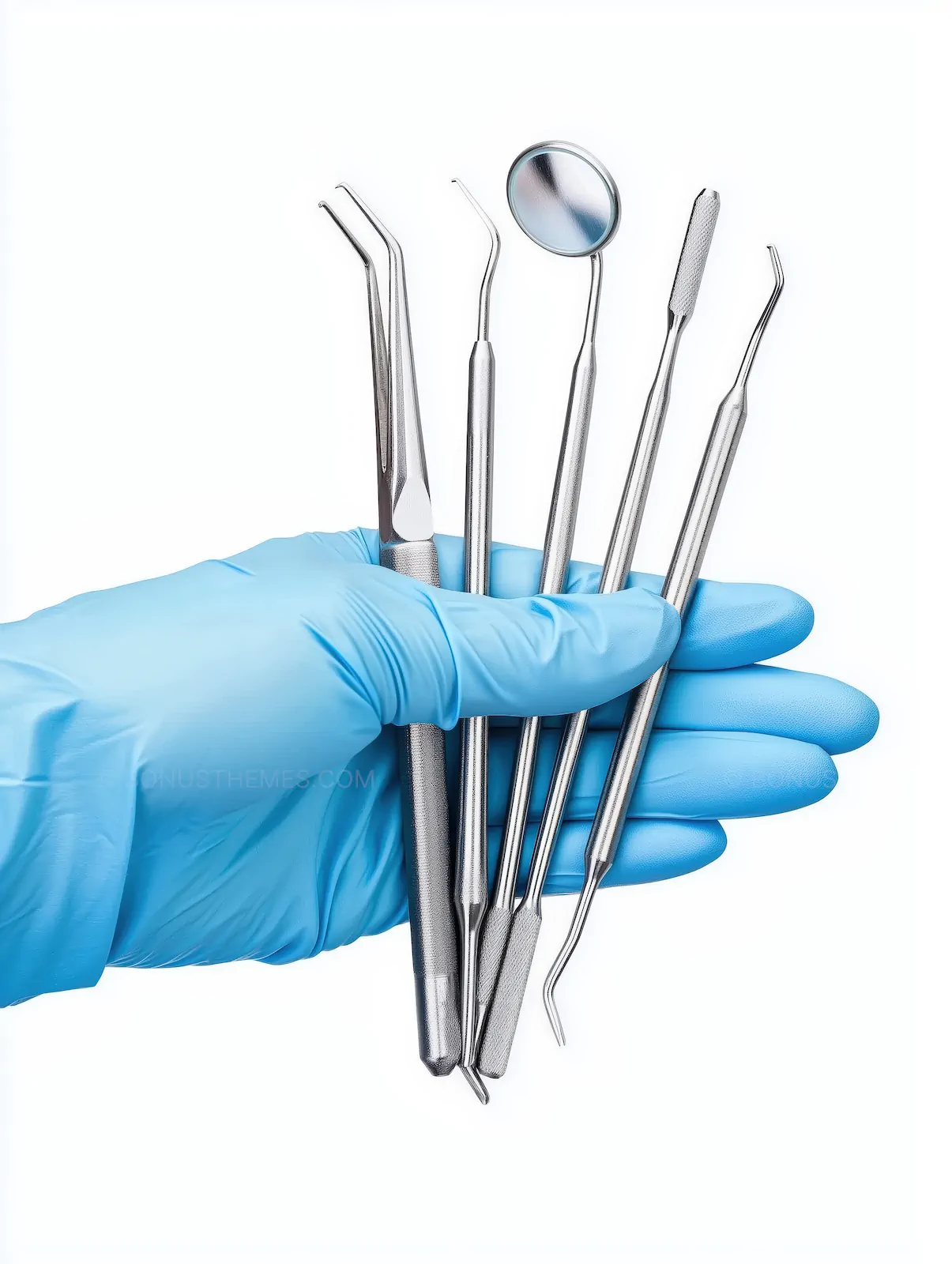 Hand Holding Professional Dental Tools | High-Quality Dentistry AI Generated Graphic
