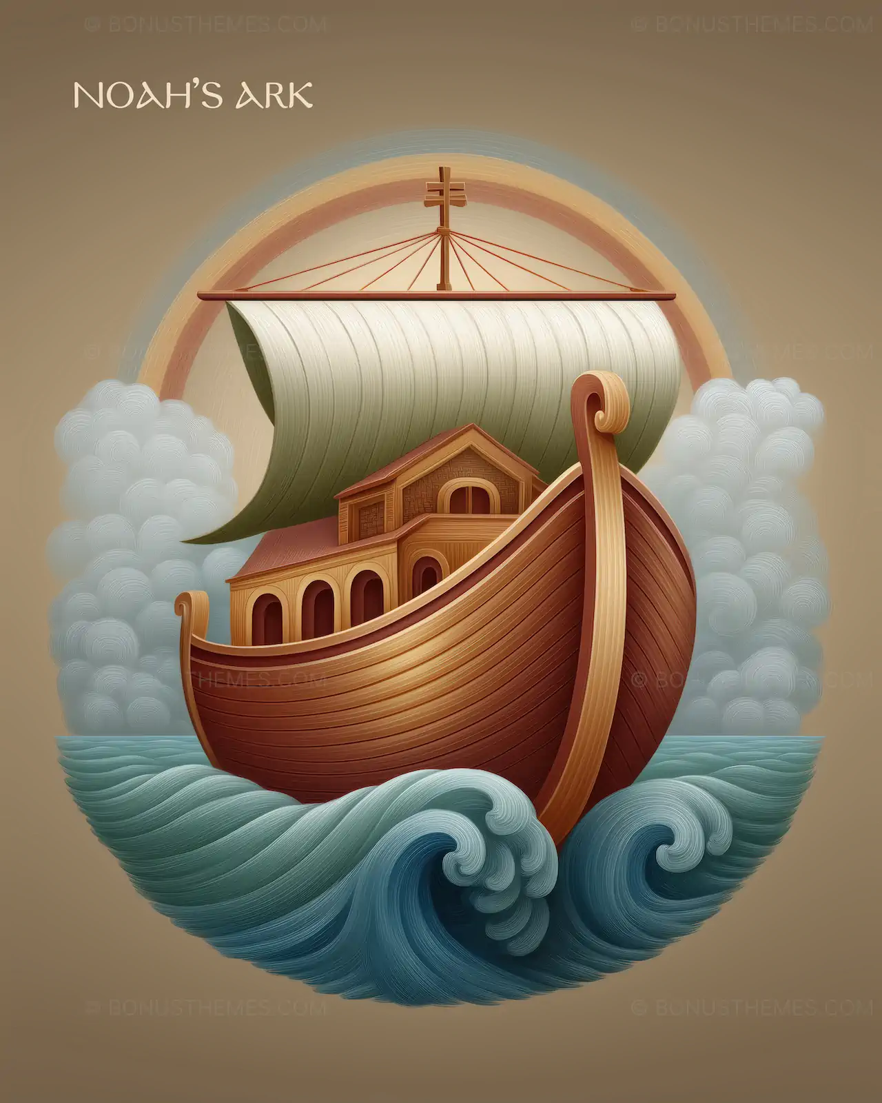 Rainbow Symbolizing God’s Promise - Noah’s Ark Theme | AI Image