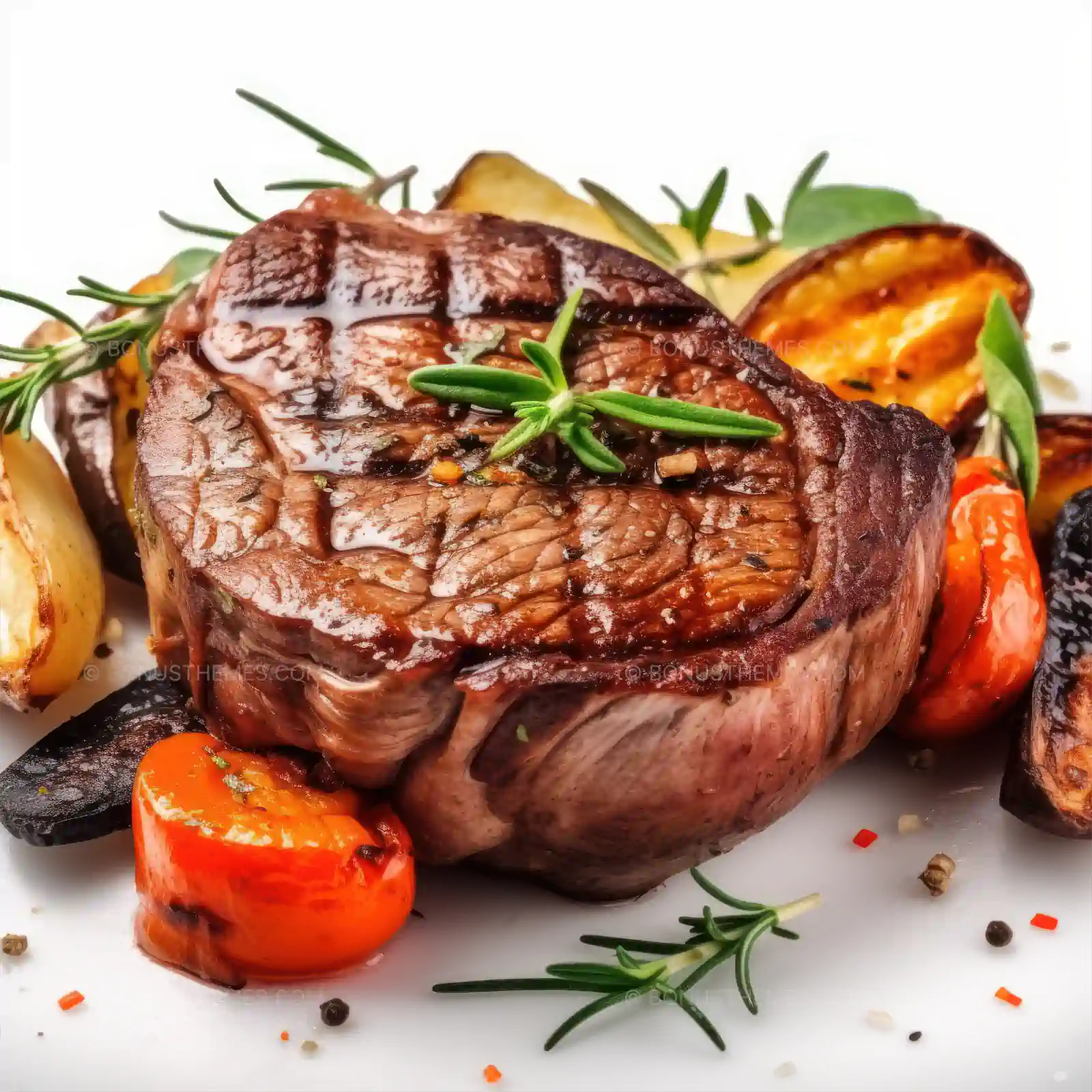 Seared Meat with Vegetables & Herbs | Gourmet AI Generated Culinary Image