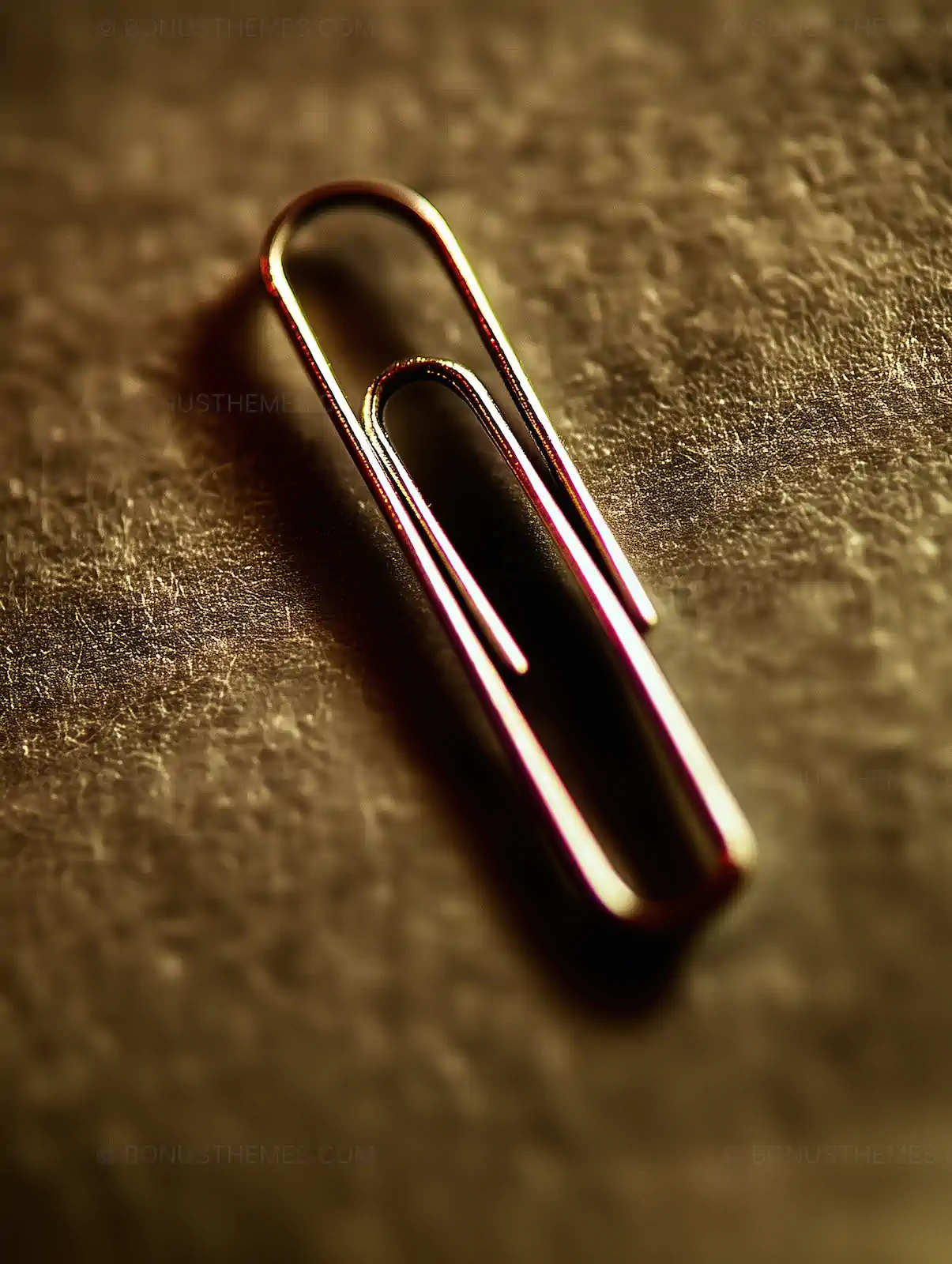 Silver Paper Clip with Hook on Surface | Minimalist Office AI Image