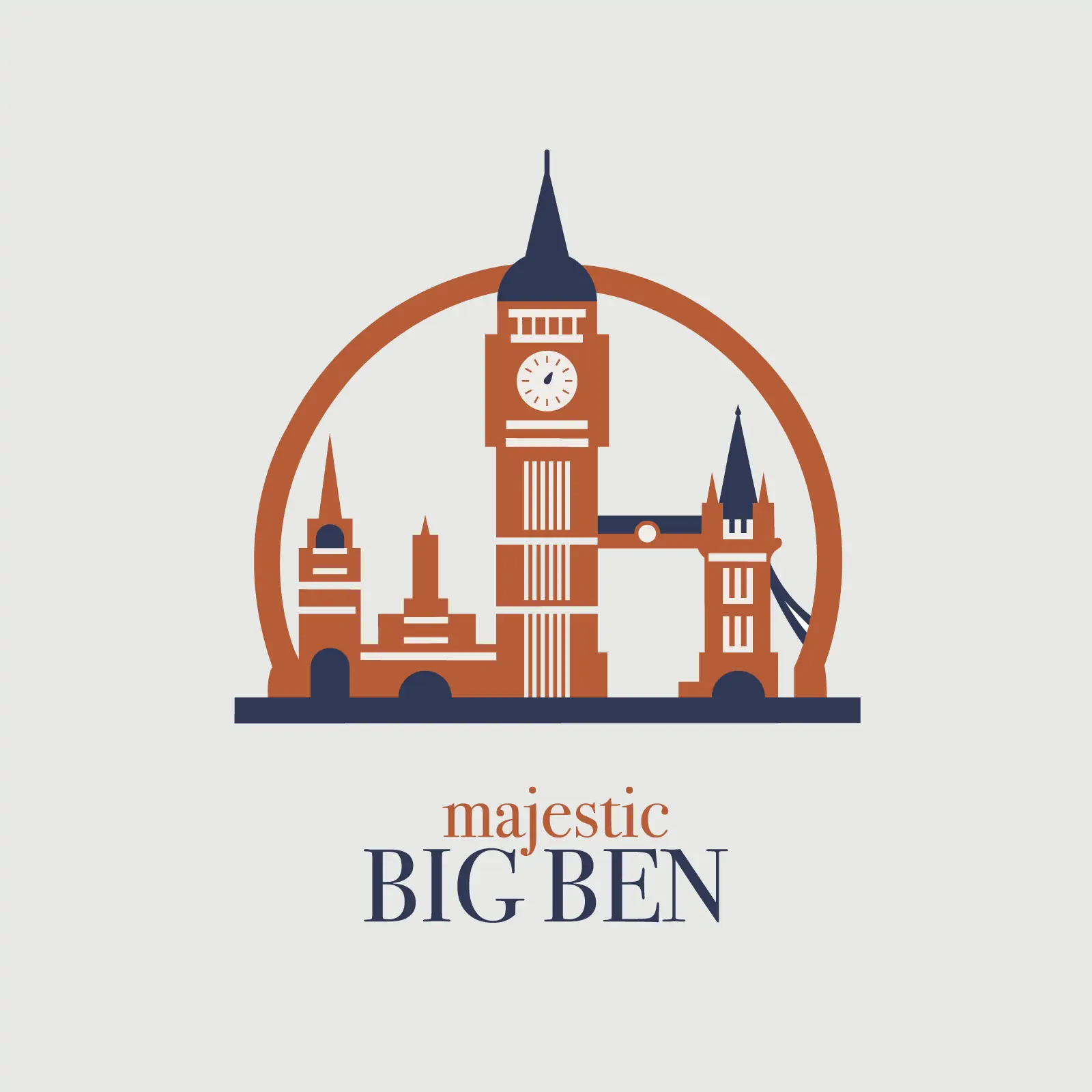 Majestic Big Ben Drawing - AI Generated Vector Graphic